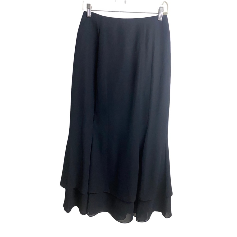 Papell Boutique Evening Black Skirt Long women’s 8